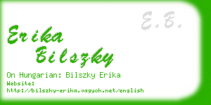 erika bilszky business card